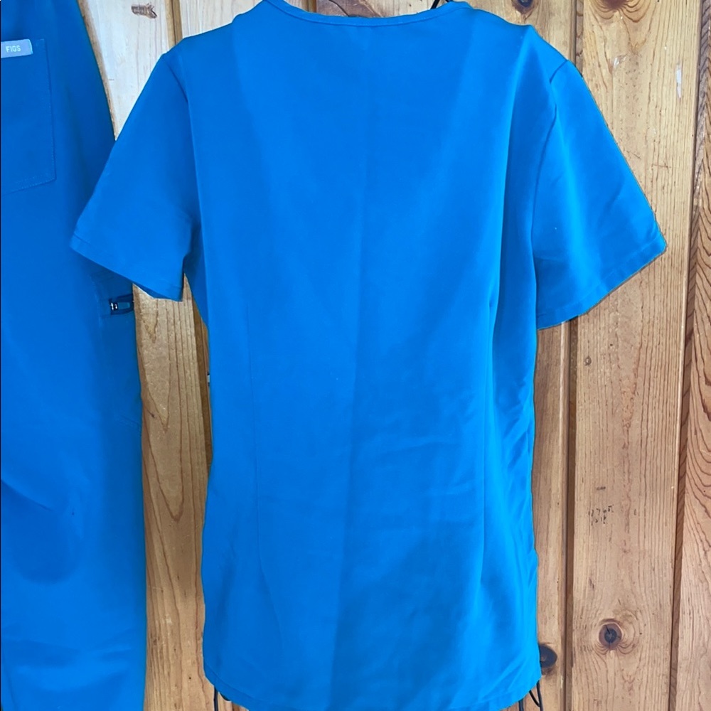 Blue fig Scrub Set with Zamora pants and caterinia scrub top XS/SM - Picture 11 of 13